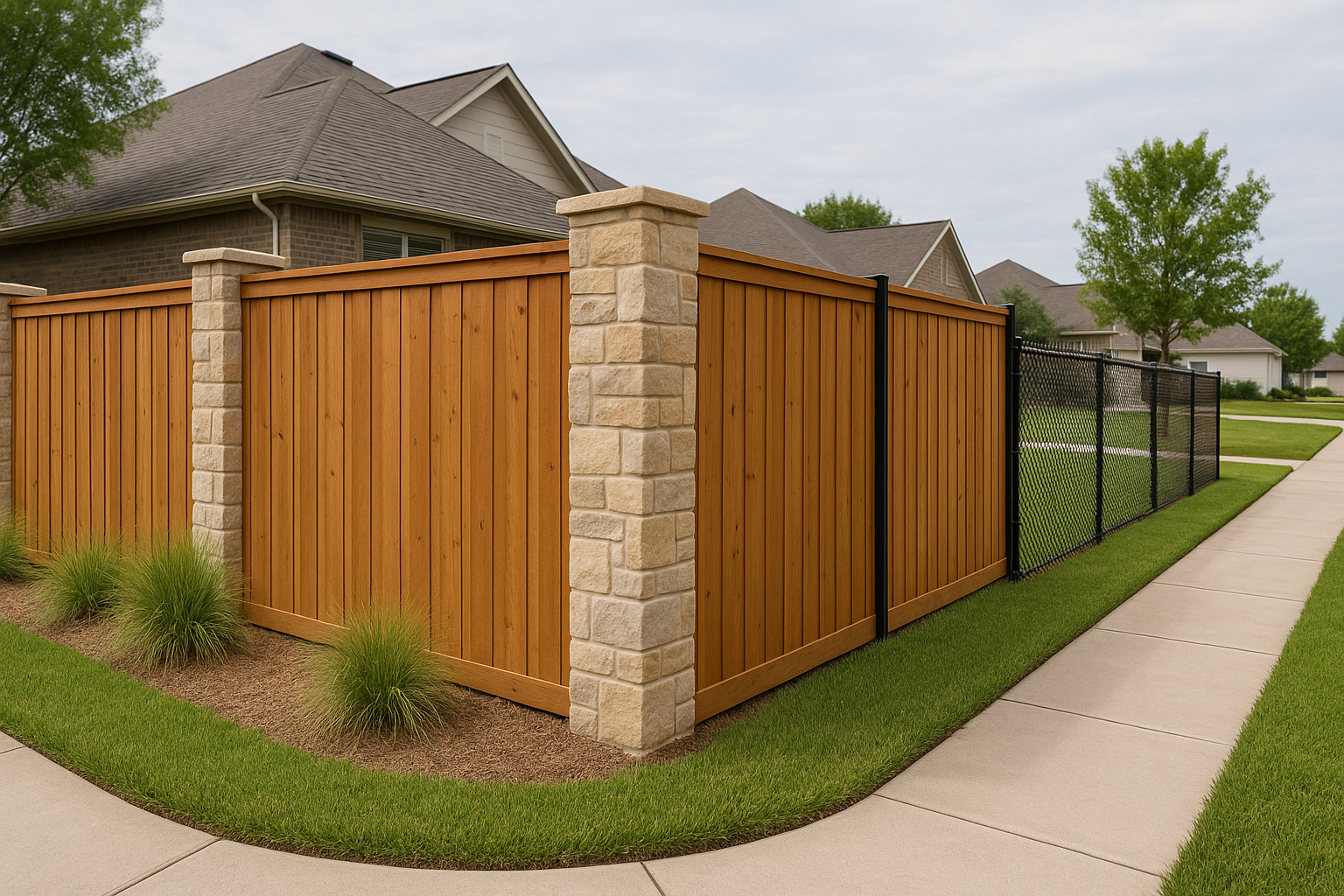 Fence Installation in Pasadena, TX — photorealistic hero image