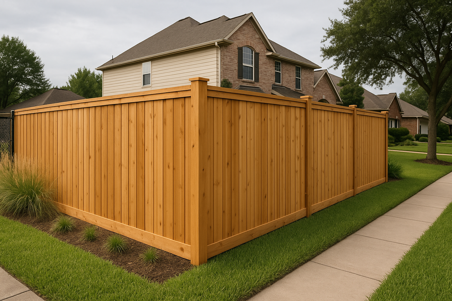 Cedar Installation Fence Installation in Pasadena, TX — photorealistic hero image