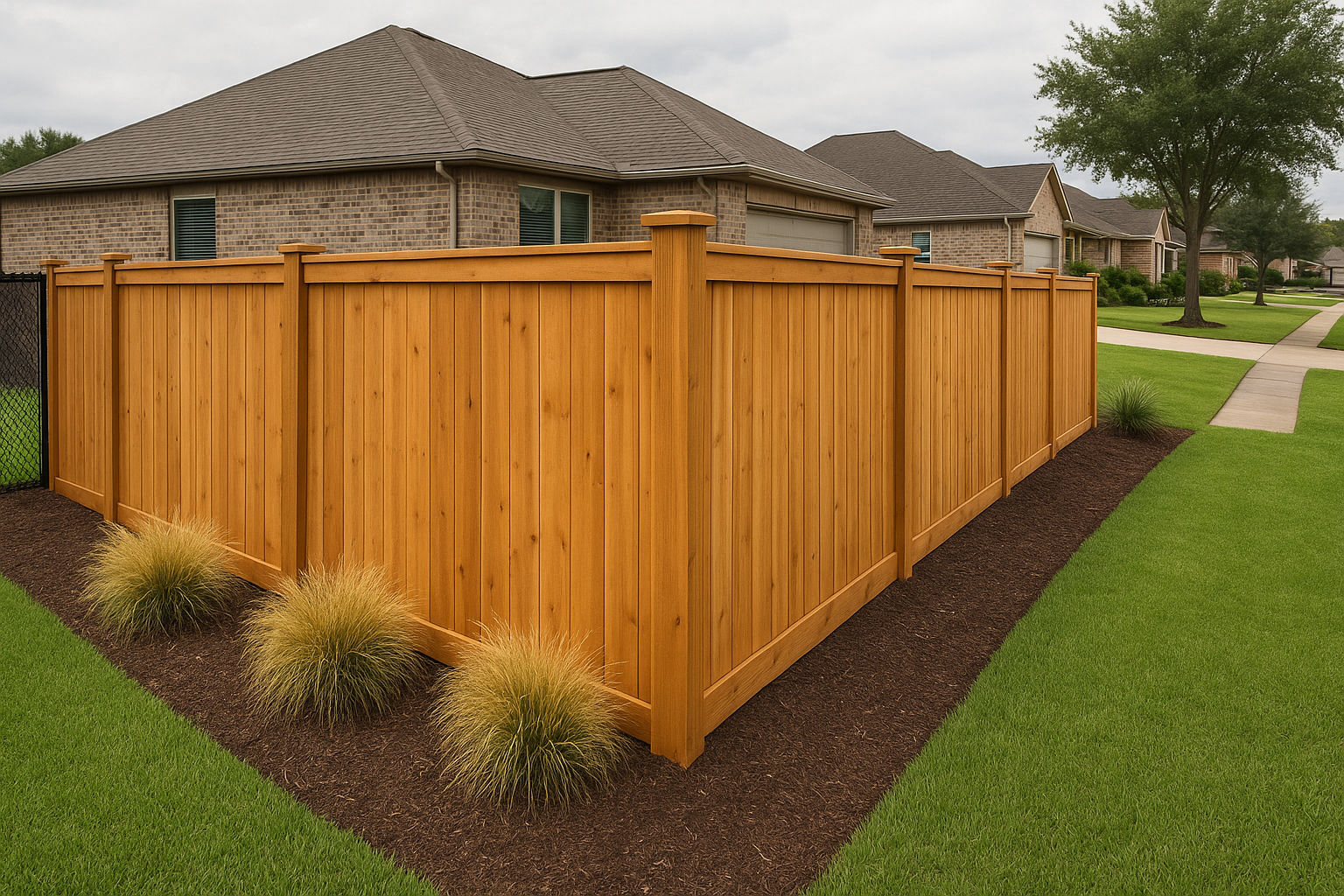 Wood Installation Fence Installation in Pasadena, TX — photorealistic hero image