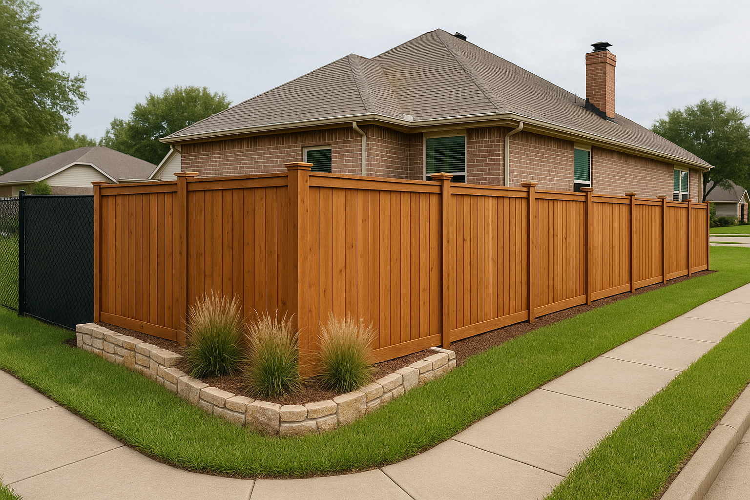 Fence Installation in Pasadena, TX — photorealistic hero image