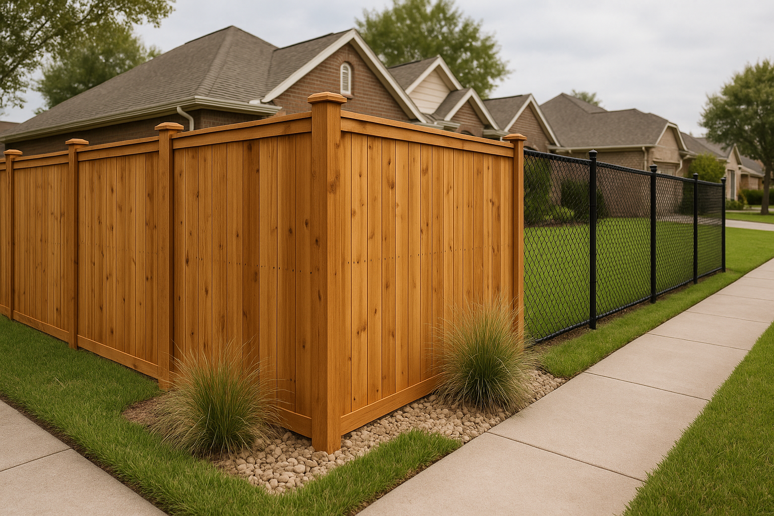 Cedar Installers Fence Installation in Pasadena, TX — photorealistic hero image