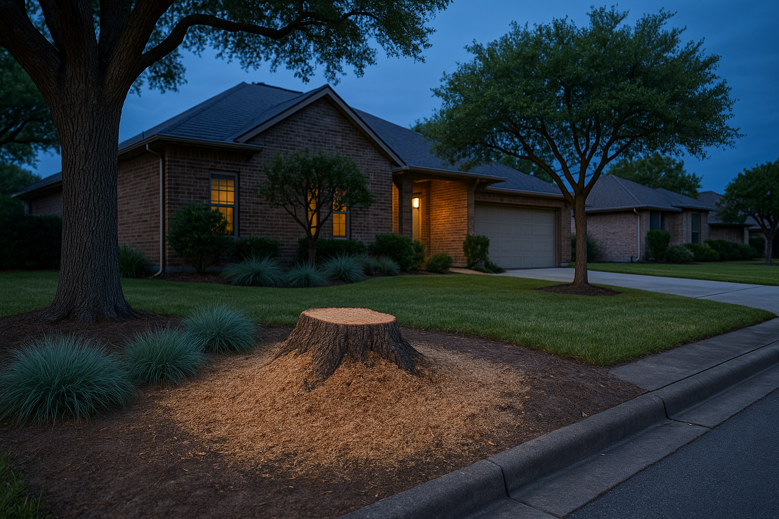 Mesquite Stump Removal Tree Service in Pasadena, TX — photorealistic hero image
