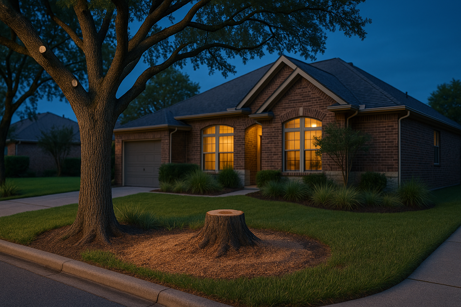 Willow Stump Removal Tree Service in Pasadena, TX — photorealistic hero image
