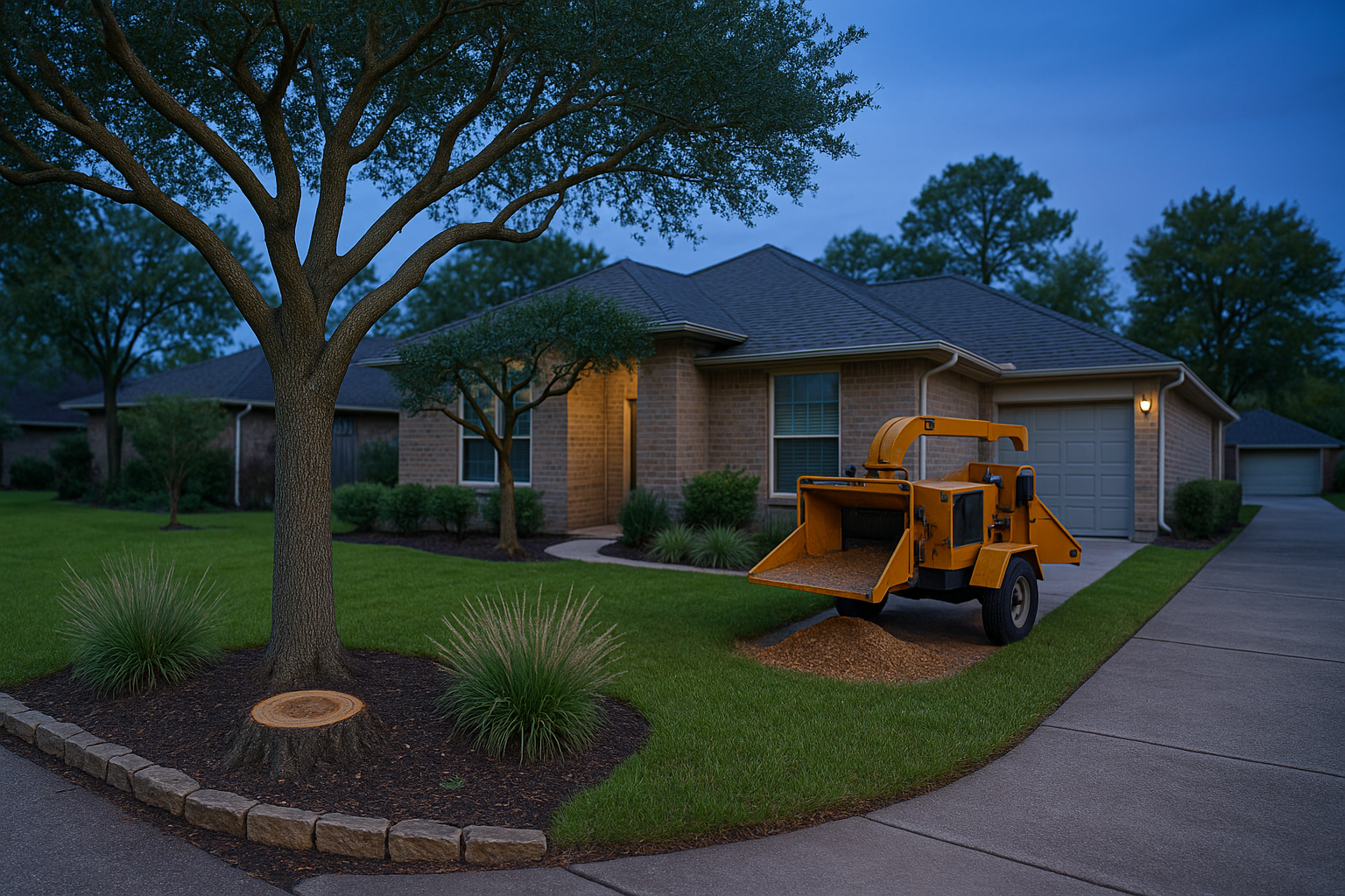 Hazard Golden Acres Tree Service in Pasadena, TX — photorealistic hero image