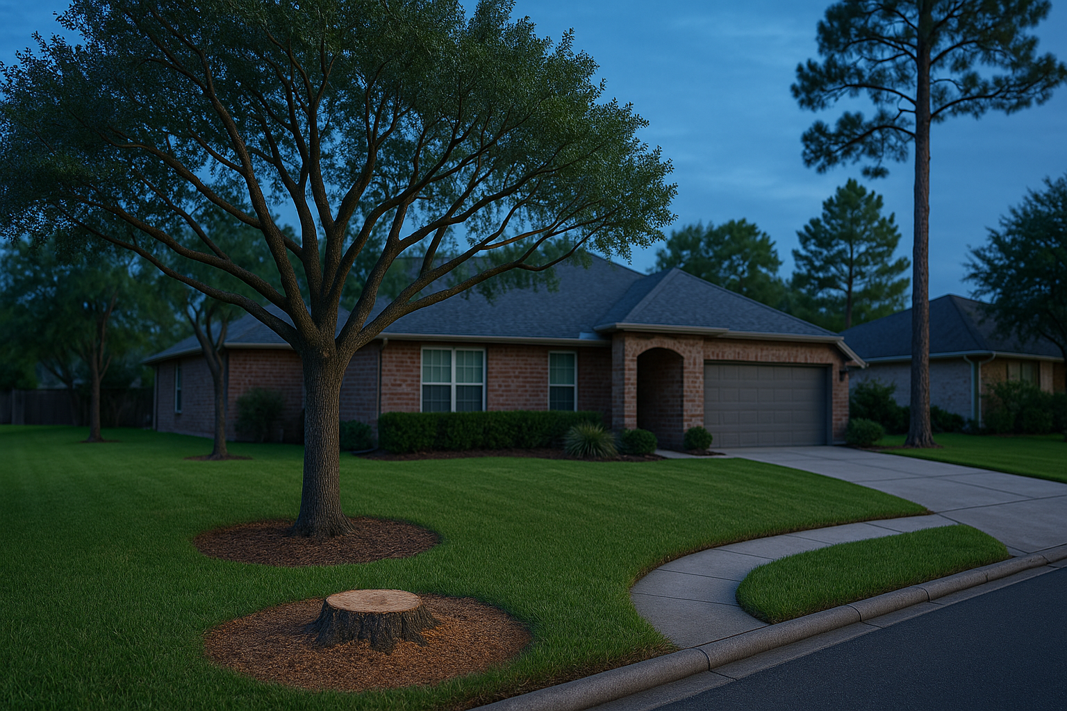 Storm Damage Golden Acres Tree Service in Pasadena, TX — photorealistic hero image