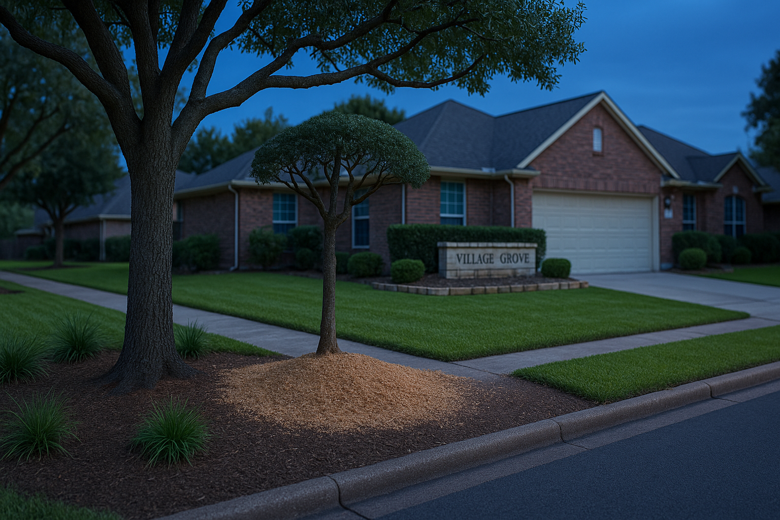 Village Grove Tree Service in Pasadena, TX — photorealistic hero image